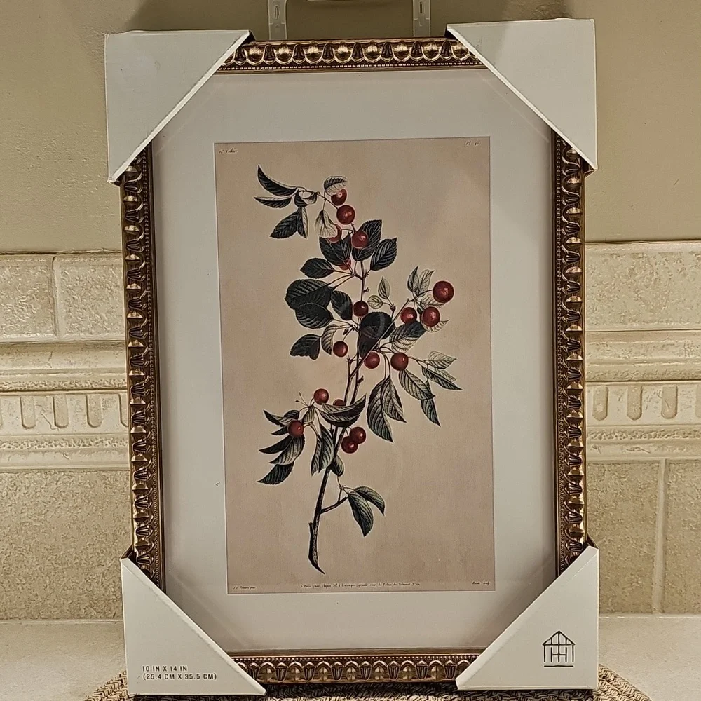 Hearth And Hand Elegant Gold Framed Botanical 10in.×14in.
